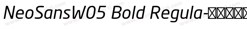NeoSansW05 Bold Regula字体转换